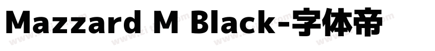 Mazzard M Black字体转换